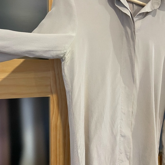 Falconeri Silk Collared Shirt size small tanned / beige - Picture 8 of 13